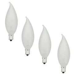 25-Watt Double Life B10 Incandescent Light Bulb (4-Pack) by Sylvania