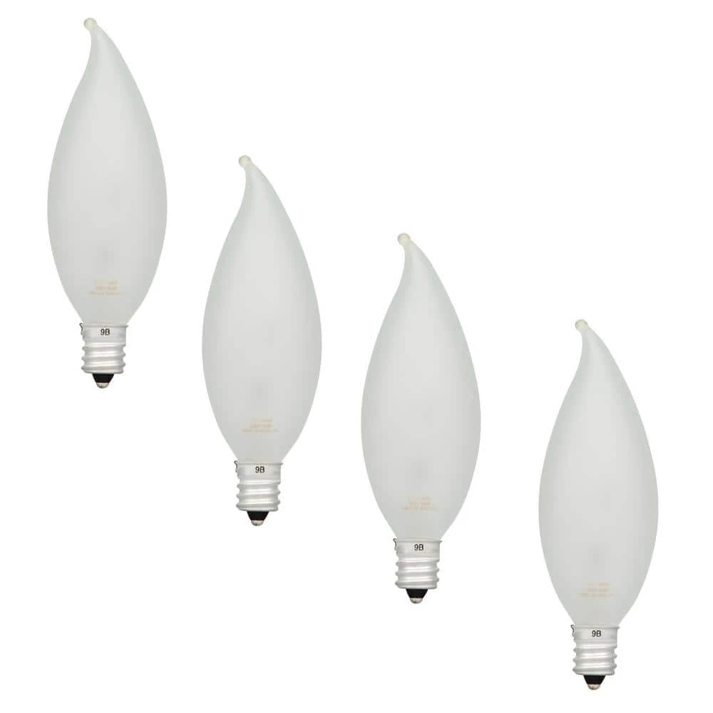 25-Watt Double Life B10 Incandescent Light Bulb (4-Pack) by Sylvania
