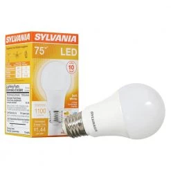 12-Watt Equivalent A19 2700k 80 CRI Medium Base LED Light Bulb Frosted (6 Per Case) by Sylvania