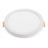 3.94 in. 6-Watt 360 Lumens White Integrated LED Round Flat Panel Flush Mount Ceiling Light by Nersunda