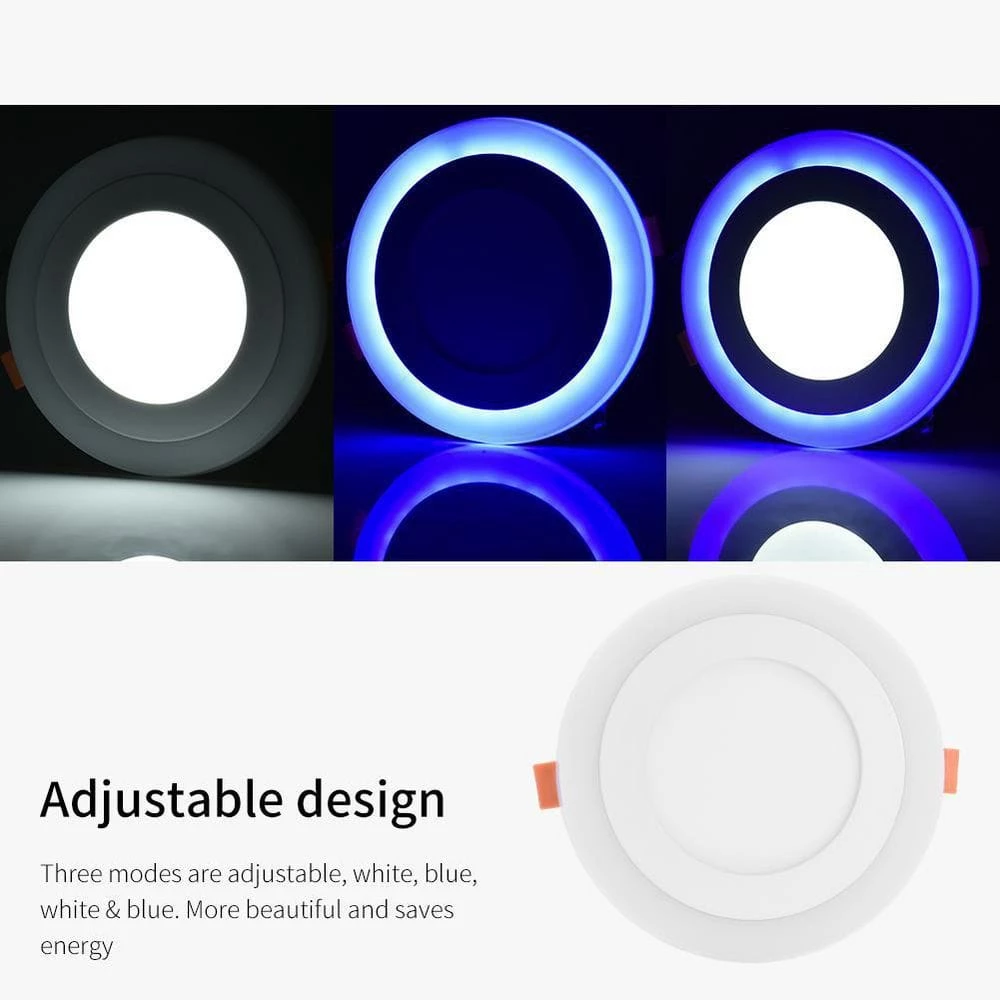 7.67 in. Ultra-Thin Round Integrated LED Flat Panel Ceiling Light by Nersunda - Image 2