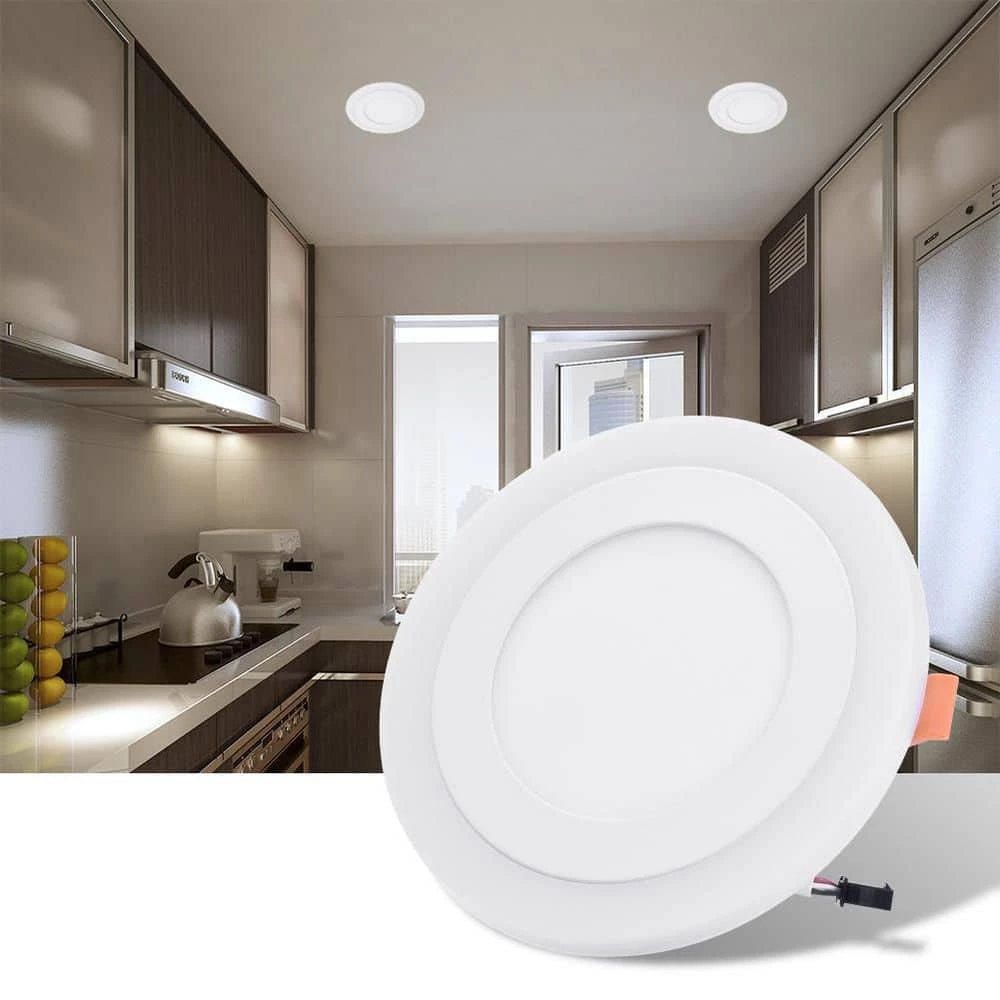 7.67 in. Ultra-Thin Round Integrated LED Flat Panel Ceiling Light by Nersunda - Image 6