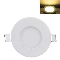 3-Watt Integrated LED Round Panel Light Lam p, 4500K Neutral White by Nersunda