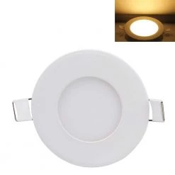 3-Watt Ultra-Thin LED Recessed Panel Light, Warm White by Nersunda