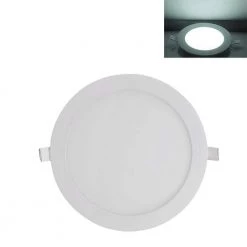 9.2 inch 18-Watt Ultra-Thin Round LED Recessed Panel Light, Cool White by Nersunda