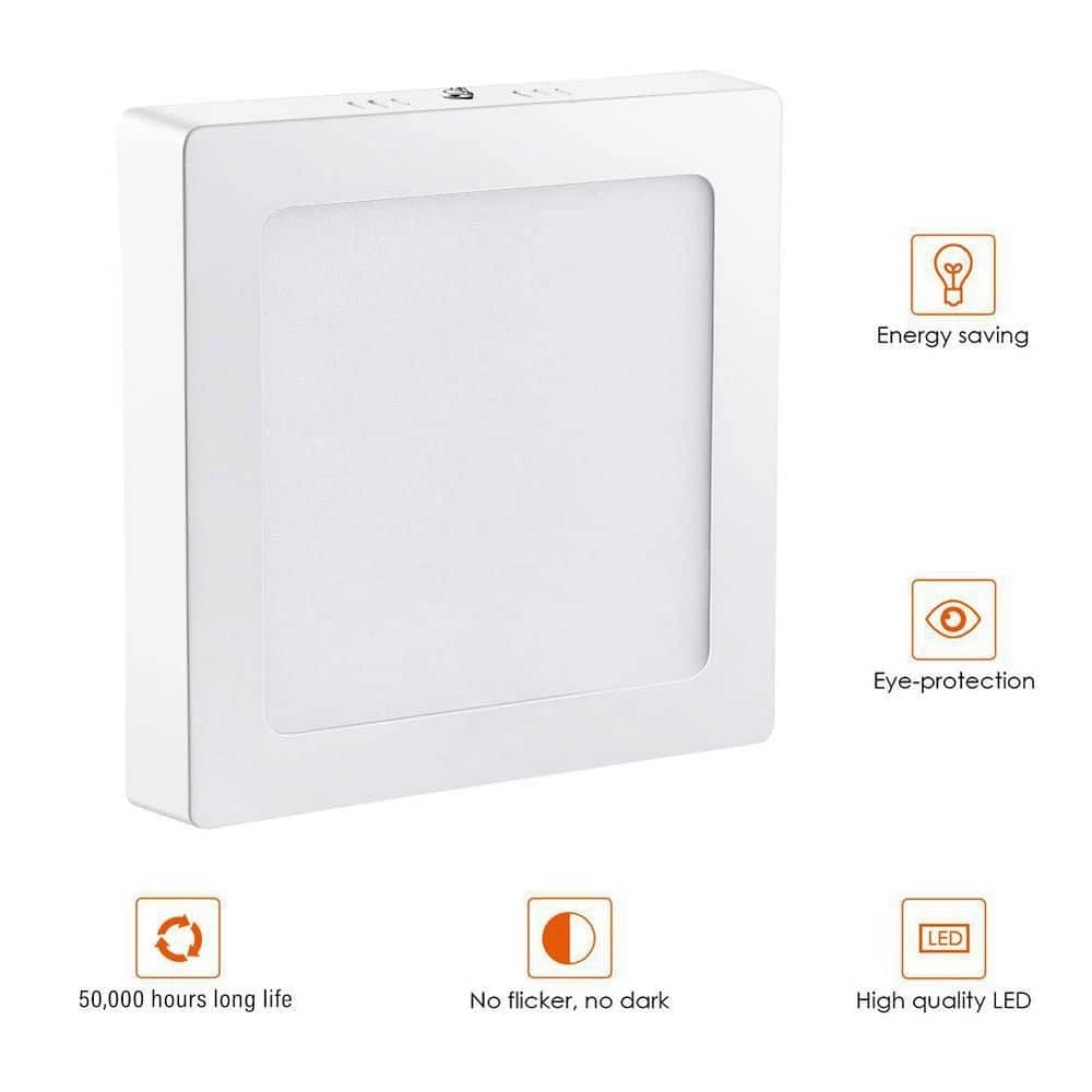 12-Watt Integrated LED Panel Light, 3000K Warm White by Nersunda - Image 3