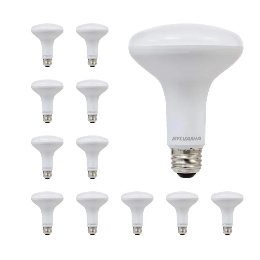 65-Watt Equivalent BR30 Dimmable Germicidal LED Light Bulb Daylight (12-Pack) by Sylvania