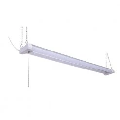 4 ft. 56-Watt Equivalent Integrated LED White Shop Light 4000K Cool White with Germ Fighting Technology by Sylvania